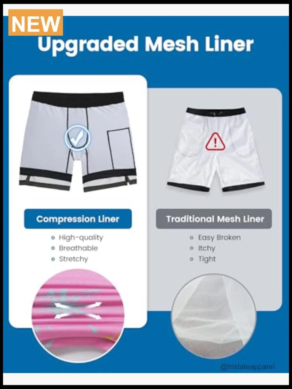 Mens Swim Trunks with Compression Liner 7 Inseam Quick Dry Board Shorts